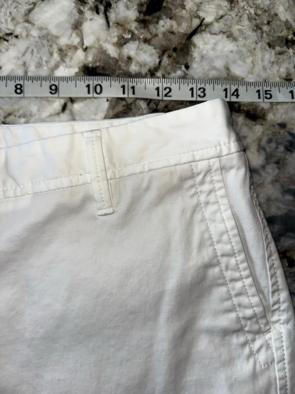 Talbots Relaxed Chino Shorts - White - Size 4P (4 Petite)